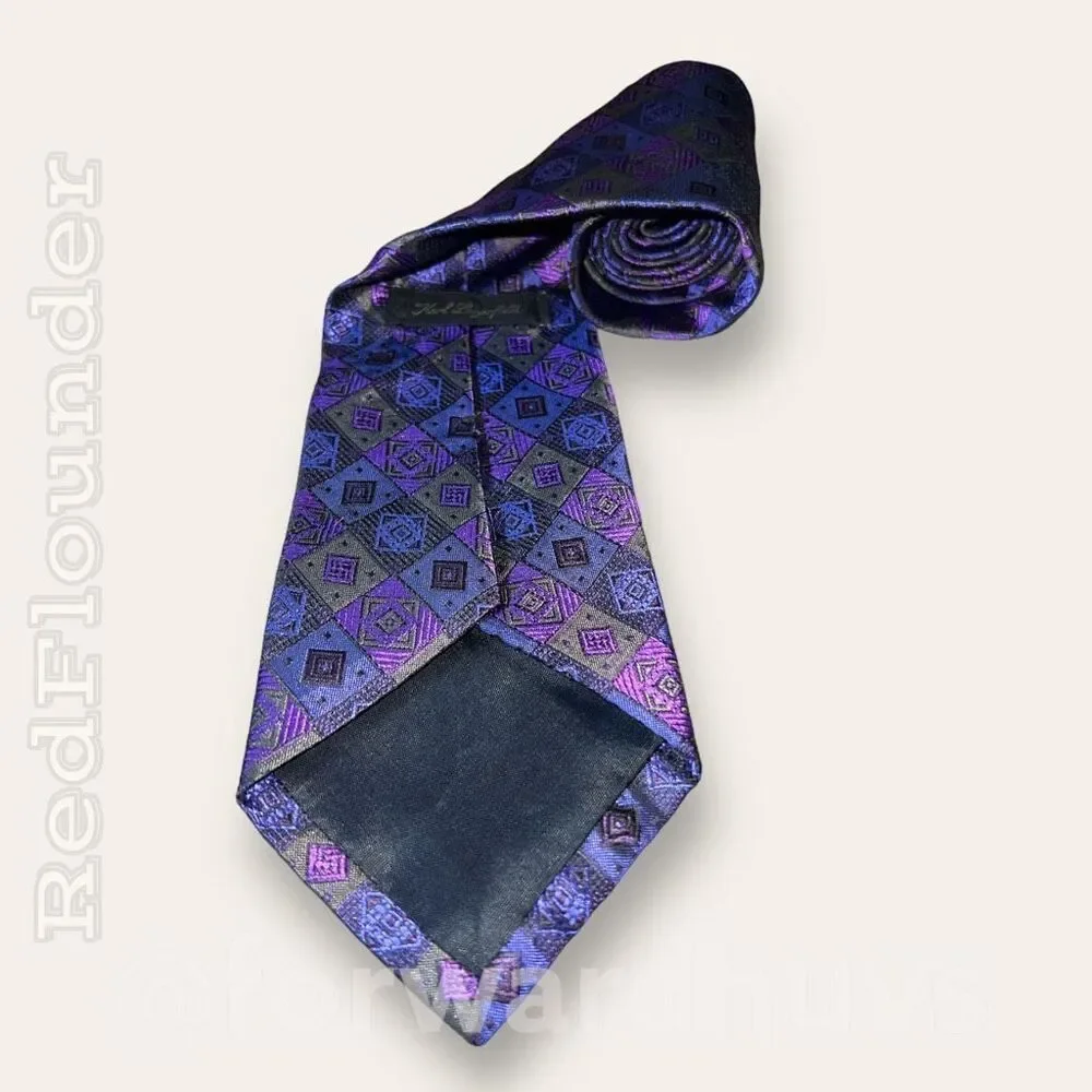 Karl Lagerfeld Art Deco Style Necktie - Vintage Geometric Design